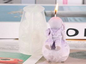 Molde silicona astronauta sentado